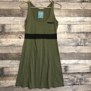 Under Armour UA Performance Tank Dress Women's S/P Green Athletic Pocket Golf